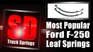 Ford F250  Popular Leaf Springs for the Ford F250 including Spring Codes  SD Popular Products [upl. by Mateya778]