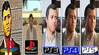 GTA5 ps1 vs ps2 vs ps3 vs ps4 vs ps5 graphics [upl. by Kinemod]