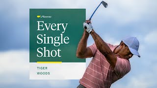 Tiger Woods First Round  Every Single Shot  The Masters [upl. by Philbo]