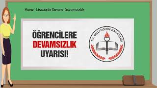 Liselerde Devam ve Devamsızlık [upl. by Meletius]