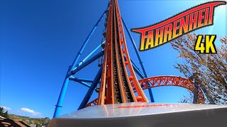 Fahrenheit quot97° amp Falling Fastquot Front Row POV  Hersheypark Roller Coaster [upl. by Nalani]