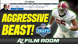 Titans OT JC Latham 2024 NFL Draft Scouting Report [upl. by Marcelle]