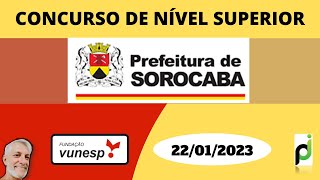 QUESTÃO 20  PREFEITURA DE SOROCABA 2023 NÍVEL SUPERIOR [upl. by Tsirc]