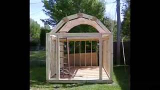 How to Build a Gambrel Shed Plans  Blueprints [upl. by Reiche]