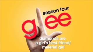 Diamonds Are a Girls Best Friend  Material Girl  Glee HD Full Studio [upl. by Silirama522]