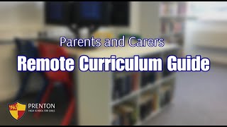 Remote Curriculum Guide for Parents and Carers [upl. by Alfeus]