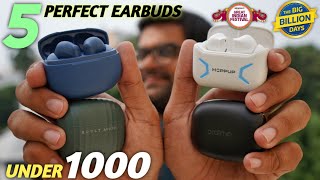 5 Best Earbuds Under 1000 in 2023 Top Picks ⚡⚡ Ranking Top 5 TWS Under 1000 ⚡⚡ [upl. by Cirdes886]