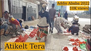 Addis Ababa  Piassa  Atikelt Tera Walking Tour 2022 [upl. by Ahseined]