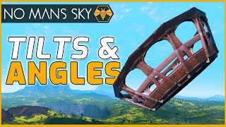 How to angle walls and floors in No Mans Sky  Glitch building techniques guide by Beeblebum [upl. by Eiramyllek466]