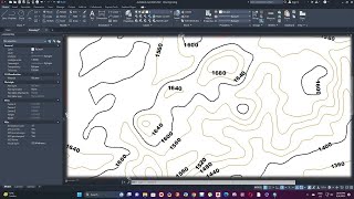 How to label topographic contour lines in AutoCAD [upl. by Euqinobe]