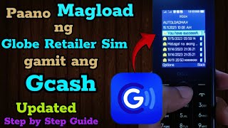 Paano MagLoad ng Globe Retailer Sim Gamit ang Gcash Updated  How to load Globe Retailer Using Gcash [upl. by Inasah]