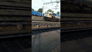 WDP4d LDH Dead Pull WAG9 katni loco shed Ludhiana Yard [upl. by Skvorak]