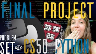 CS50 PYTHON FINAL PROJECT  SOLUTION [upl. by Oznofla958]