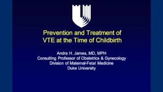 World Thrombosis Day Webinar Prevention and Treatment of Venous Thromboembolism During Pregnancy [upl. by Ettinger]