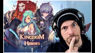 KINGDOM OF HEROES  TACTICS WAR First Impressions [upl. by Lehctim]