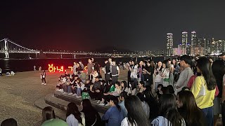 부산 광안리 버스킹 Busking on the streets in Busan Korea [upl. by Bertie]