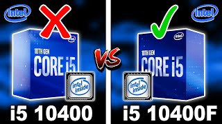 10400 vs 10400F  10100 vs 10100F  Which CPU To Buy For GAMING Kshitij Kumar [upl. by Anytsirhc]