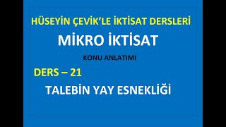 MİKRO İKTİSAT KONU ANLATIMI DERS 21 [upl. by Junno]