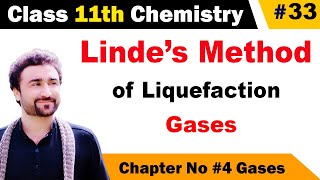 Lindes method of liquefaction of gases class 11 [upl. by Maribeth497]