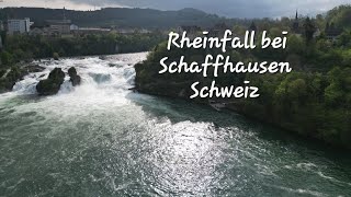 Rheinfall bei Schaffhausen Virtueller Rundgang vom Boden und aus der Luft [upl. by Anelav956]