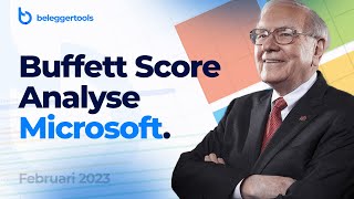 Aandeel Microsoft MSFT   Febr 2023  Buffett Score  analyse [upl. by Tripp974]