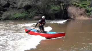 Wenonah Recon Canoe  Stability Test [upl. by Nihhi725]