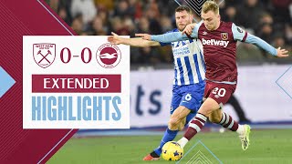 Extended Highlights  West Ham 00 Brighton  Premier League [upl. by Towland]