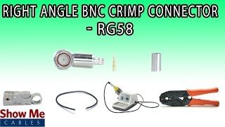 Right Angle BNC Male Crimp Connector For RG58  Perfect For DIY Installs [upl. by Anissej]