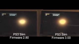 PS3 Slim Firmware 280 vs 300 Startup [upl. by Nico948]