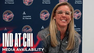 Indiana Fever Postgame Media Availability at Chicago Sky  August 30 2024 [upl. by Ahseikal]