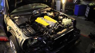 W210 E55 AMG Supercharged  first start after motor switch [upl. by Kery923]