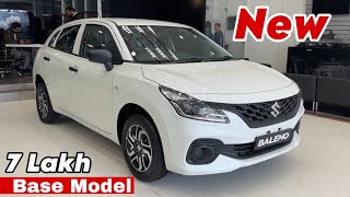 New BALENO 2024 Updated Model  Maruti Suzuki BALENO Sigma Base Model 2024 White Colour Review [upl. by Ailemap721]