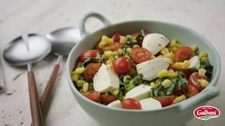 Galbani® Bocconcini Corn Caprese Salad in 15 Seconds [upl. by Naes]