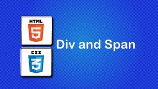 HTML5 and CSS3 Beginner Tutorial 19  Div and Span [upl. by Aseret]