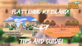 TIME TO FLATTEN MY ISLAND  ISLAND FLATTENING TIPS  RELAXING  ANIMAL CROSSING NEW HORIZONS [upl. by Rooker]