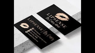 Makeup Artist Business Cards [upl. by Ymmor500]