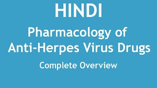 Pharmacology of AntiHerpes Virus Drugs Complete Overview HINDI  Dr Shikha Parmar [upl. by Annaicul]