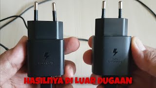 PERBANDINGAN CHARGER SAMSUNG 15W VS 25W PD [upl. by Orimlede605]