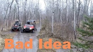 Bad Idea  Polaris RZR S 800  East Nisbet Forest Trails [upl. by Buyers]