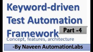 KeyWord Driven Framework In Selenium  Part 4  Adding Locator Specific Keywords [upl. by Marva]