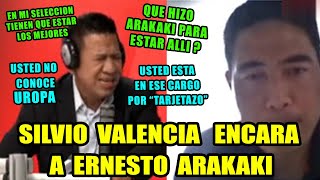 EXITOSA DEPORTES ⚽ SILVIO VALENCIA ENCARA A ERNESTO ARAKAKI  USTED ESTA EN ESE CARGO POR TARJETAZO [upl. by Lavella237]