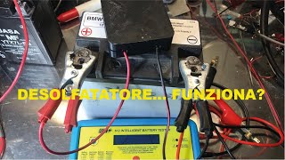 Ripristinare batterie solfatate con capacità ridotta  riciclare batterie auto e moto [upl. by Oisacin]