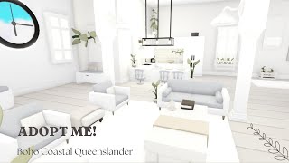 Boho Coastal Queenslander House Speed Build🌿 Roblox Adopt Me [upl. by Isle]