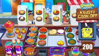 SpongeBob Krusty CookOff  Food Truck Event  Chef Gloveys  Part 200  iOS Android [upl. by Aner]