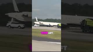 Plane loses tail after aircraft collide on taxiway at Atlanta airport news shorts [upl. by Arhna549]