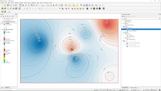 Create and Visualise Contour Lines in QGIS [upl. by Grannia]