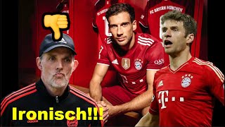 Vor 35 Minuten Leon Goretzka in der Kabine mit sarkastischem Kollegen Thomas Tuchel [upl. by Aidan]