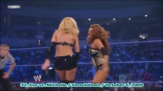 Eve Torres  All Dropkicks Clotheslines amp Moonsaults  2018 Collection  Part 1 [upl. by Ecille402]