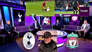 Tottenham vs Liverpool 22 Klopp furious Andrew Robertson red card but Harry Kane soft Yellow [upl. by Iorio]