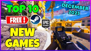 TOP 10 NEW Free Steam Games to Play December 2023 [upl. by Ocisnarf892]